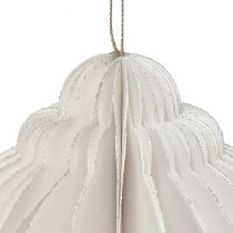 tételeket Méhsejt golyó Karácsonyi golyópapír fehér FSC Ø15cm H20cm