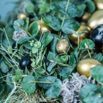 tételeket Fürjtojás díszítésként üres arany 3cm 50 db