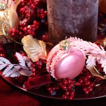 tételeket Karácsonyfadísz macaron medál 6cm
