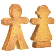 tételeket Karácsonyi mézeskalács ember és nő kerámia 16 cm-es 2 darabos szett