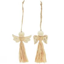 tételeket Karácsonyi angyal Karácsonyfadísz angyal raffia 11cm 12 db