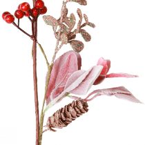 tételeket Karácsonyi füzér bogyó ág piros rózsaszín kúpokkal 130cm