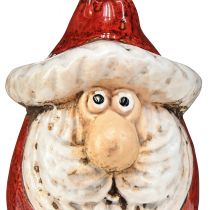 tételeket Aranyos kerámia Mikulás figura, piros-fehér, 10cm - tökéletes karácsonyi dekoráció - 4 db