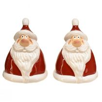 tételeket Piros Mikulás figura 13 cm - ideális karácsonyi dekoráció az ünnepi hangulathoz - 2 db