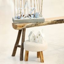 tételeket Lámpásház kerámia asztaldísz Advent fehér M18cm