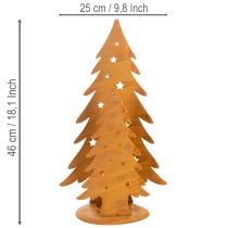 tételeket Karácsonyfa lámpás, rusztikus fémdísz, karácsonyi, Ma: 46 cm, Szé: 25,5 cm