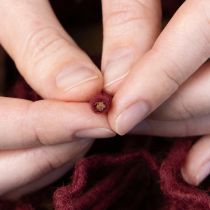 tételeket Kanócfonal, gyapjúzsinór, Bordeaux, 55m-es madzag, virágkötészet, kézművesség, barkácsolás