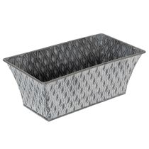 tételeket Cink tál rombusz mintával 22cm × 12cm