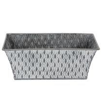 tételeket Cink tál rombusz mintával 22cm × 12cm