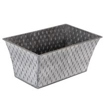 tételeket Cink tál rombusz mintával, 26cm x 15.5cm