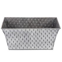 tételeket Cink tál rombusz mintával, 26cm x 15.5cm