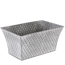 tételeket Cink tál rombusz mintával 30cm × 18cm M 15cm