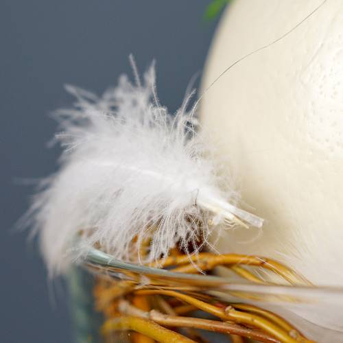 Floristik24 Rugó huzalon Fehér 10m