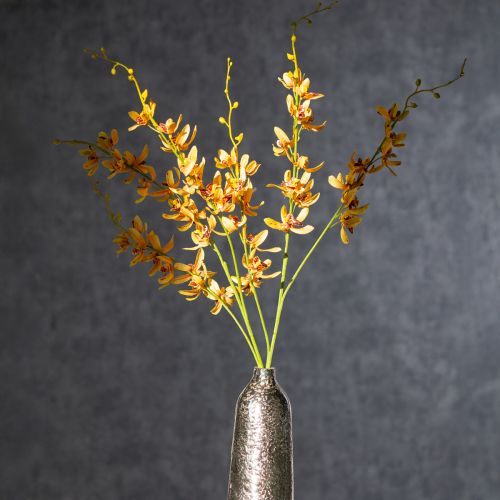 tételeket Mesterséges Cymbidium orchidea virágszárként elegáns dekorációhoz, 95 cm, 2 darab