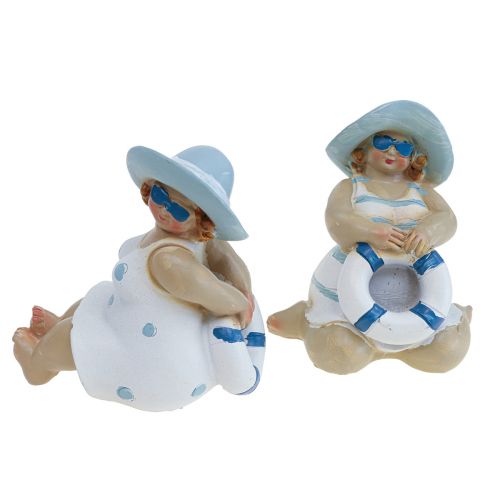 Maritime Deco Ladies Deco figurák Baddeko H10/9,5cm 2db-os szett