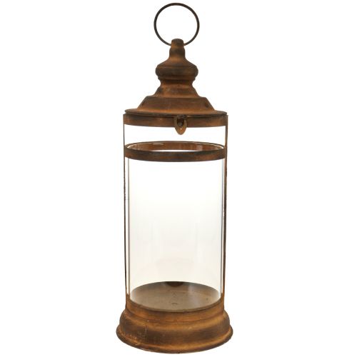 Deco Lantern Lantern Rust Look Metal Deco Ø15cm H46cm