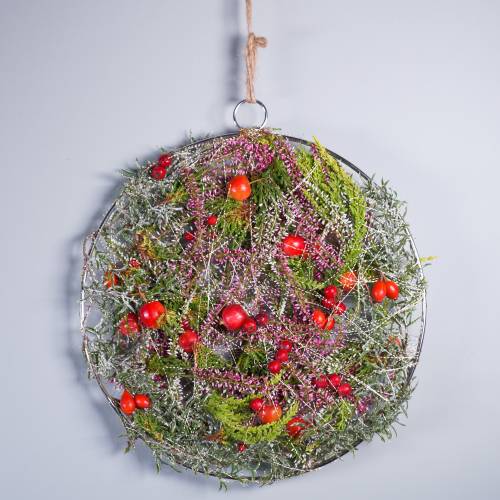 Floristik24 Díszgyűrű ezüst Ø30cm 4db