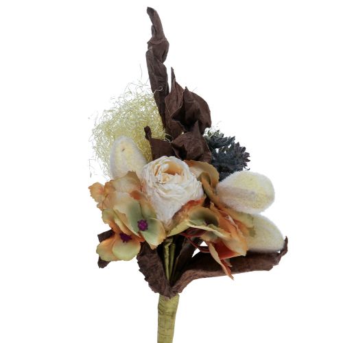 tételeket Mesterséges csokor rózsa hortenzia száraz megjelenés vintage dekoráció 38cm
