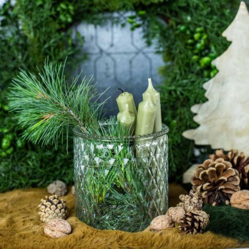 Floristik24 Dekoratív üveglámpás Ø12cm H12,5cm