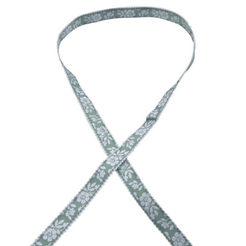 tételeket Ajándék szalag virág díszítő szalag pasztell zöld 15mm 25m