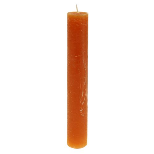 tételeket Kúpos gyertyák sötét narancssárga egyszínű Sunset 34x240mm 4db