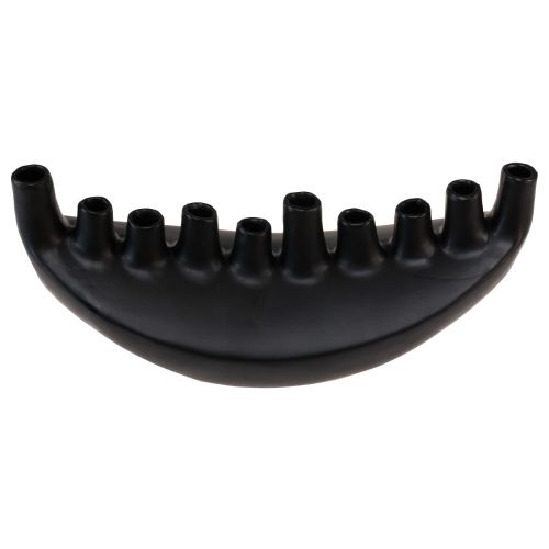 tételeket Váza kerámia hajó asztaldísz fekete absztrakt modern H15cm