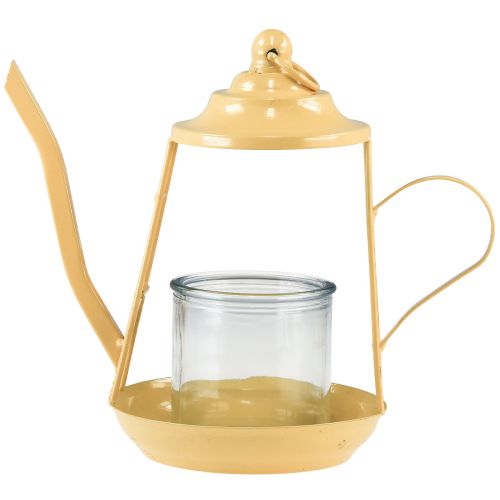 tételeket Gyertyatartó üveglámpás teáskanna narancssárga Ø13cm 22cm