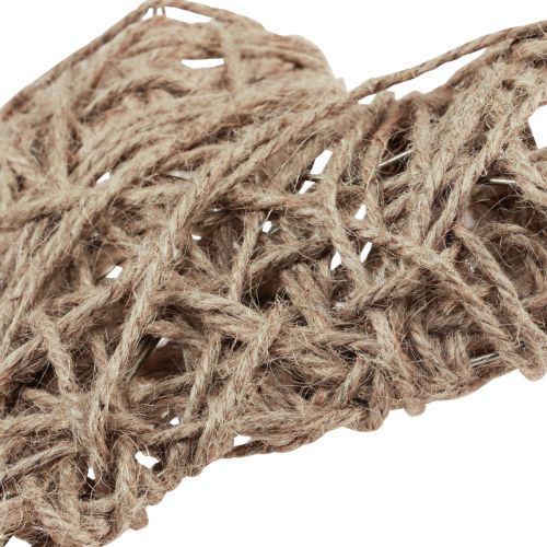 Floristik24 Dekoratív szív fém natúr borítású rugós dekoráció 20×22cm