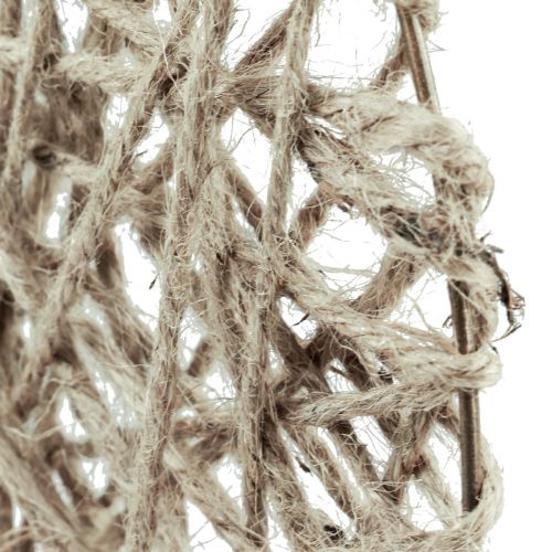 Floristik24 Fém natúrszálas nyári dekorációval borított dekoratív gyűrűkoszorú Ø30cm