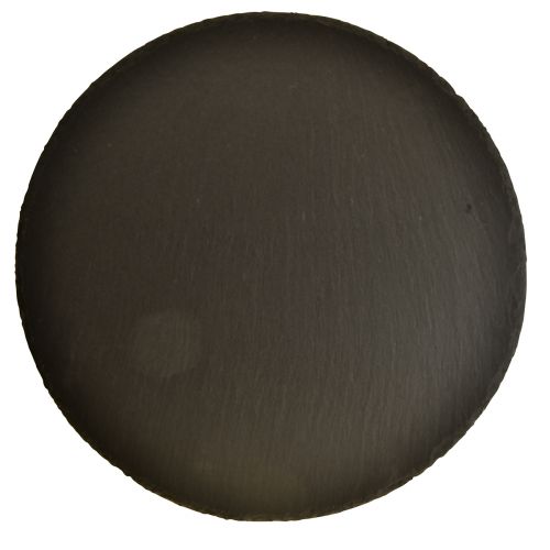 tételeket Természetes pala lemez kerek kő tálca fekete Ø15cm 6db