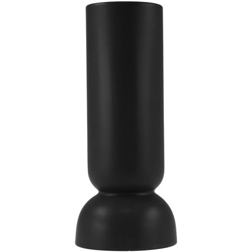 Kerámia váza fekete Modern ovális forma Ø11cm H25,5cm