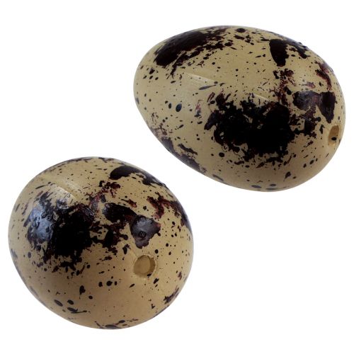 Floristik24 Mesterséges fürjtojás Dísztojás Zöld Műanyag 4cm 24 db