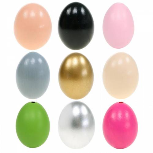 Floristik24 Csirke tojás Fújt tojás húsvéti dekoráció különböző színekben 10 db-os csomag