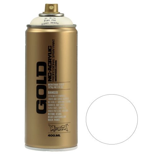 Floristik24 Spray festék fehér festék spray Montana Gold Shock White 400ml