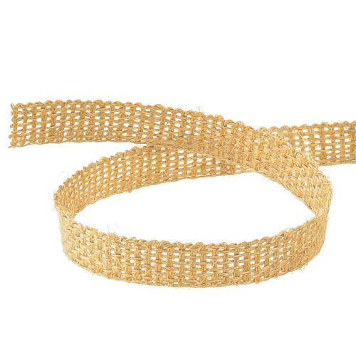 tételeket Juta szalag díszszalag natúr bronz ajándék szalag W12mm L10m