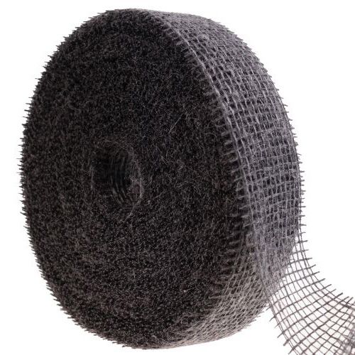 Floristik24 Juta szalag hálós szalag díszszalag juta barna bézs 5cm 40m