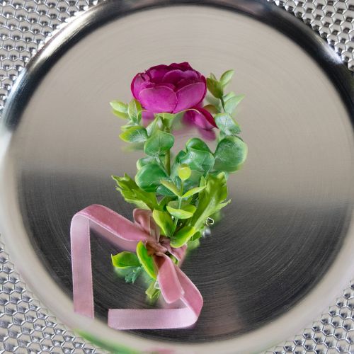 tételeket Esküvői hajtókatűk átlátszó/ezüst 5 cm 50 darab