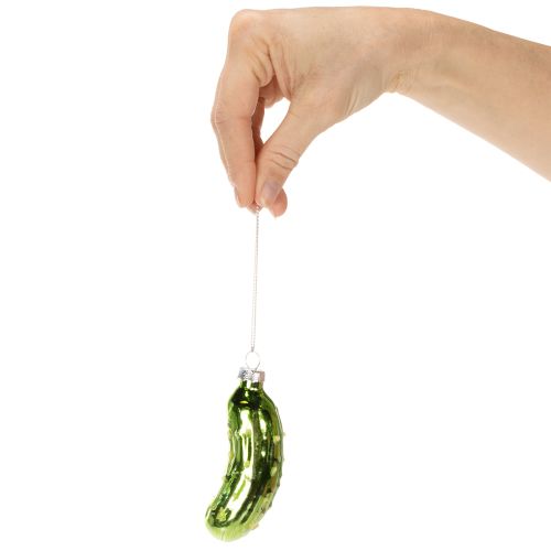 Üveg karácsonyi savanyúság, karácsonyfadísz akasztásra, 7 cm, 4 darab | Floristik24.hu