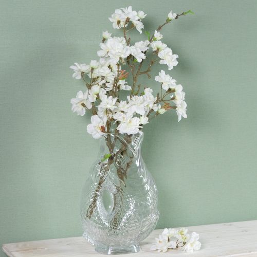 tételeket Dekoratív hal alakú üvegváza a harmonikus szobadizájnhoz, 24,5 cm