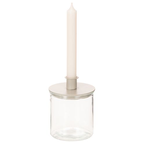 Üveg hengerváza, átlátszó, sokoldalú, 10 cm, 3 darabos | Floristik24.hu