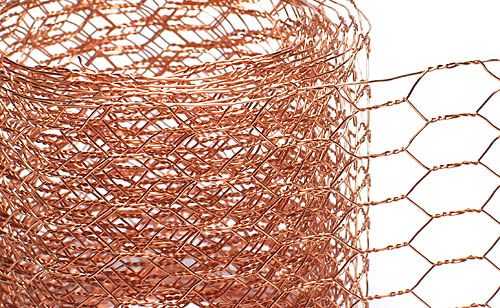 Floristik24 Hatszögletű fonat 50mm 5m réz