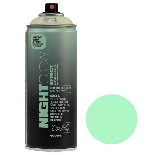 Floristik24 Fluoreszkáló festék spray doboz Nightglow Green 400ml