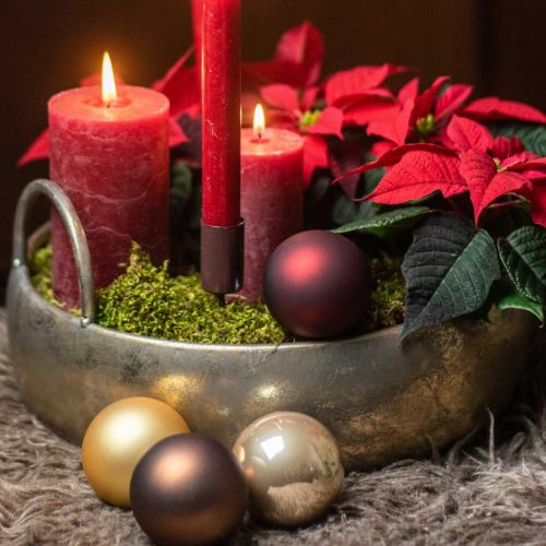 tételeket Gyertyatartó pálcikás gyertyákhoz barna Ø2,3cm H14cm 4 db