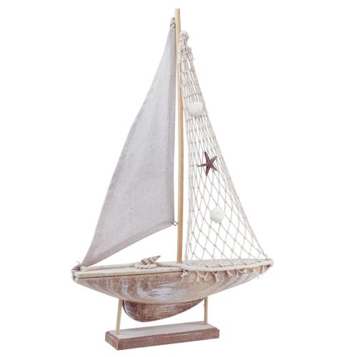 tételeket Vitorlás hajó dekoráció vitorlás tengeri dekoráció 31,5×5,5×48 cm