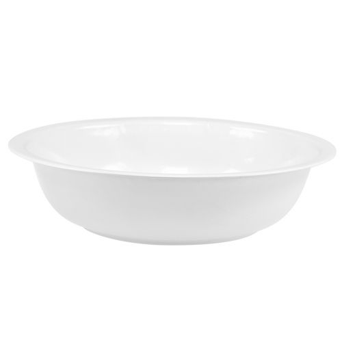 tételeket Fém tálka fehér zománcozott megjelenés Ø29cm H7,5cm