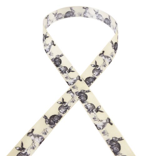 tételeket Húsvéti ajándék szalag selyem szalag Húsvéti nyuszik 25mm 18m