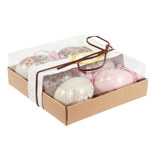 Floristik24 Akasztható dekoratív húsvéti tojások motívumokkal 4,5×6,5 cm 6 db