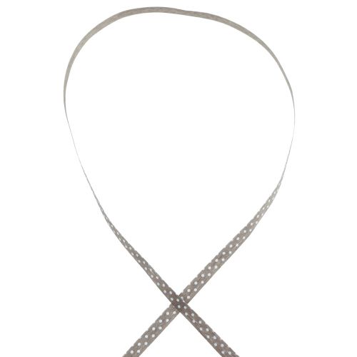 tételeket Ajándék szalag pontozott pamut szalag barna 10mm 100m