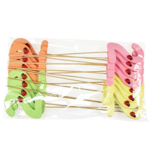 tételeket Számdugók születésnapi 2 virágdugók fa 27,5cm 16 db