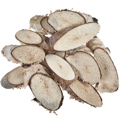 Nyírfa szeletek ovális nyírfa szeletek 4-9cm 450g